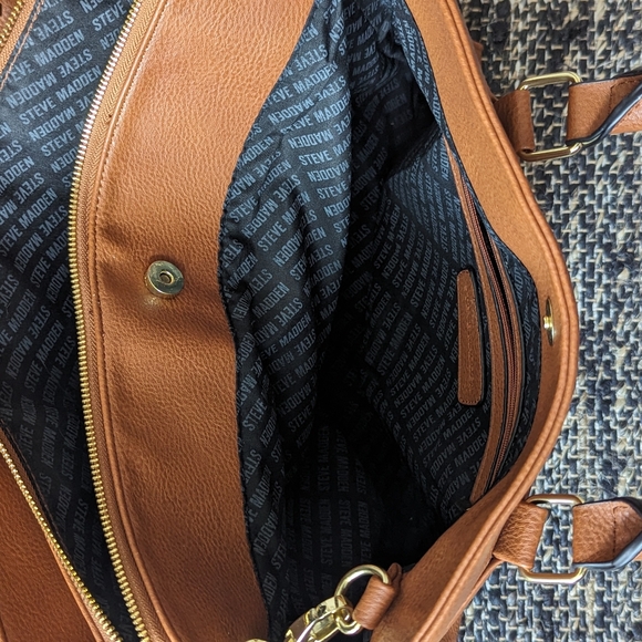 Steve Madden brown faux leather work bag - Picture 6 of 8